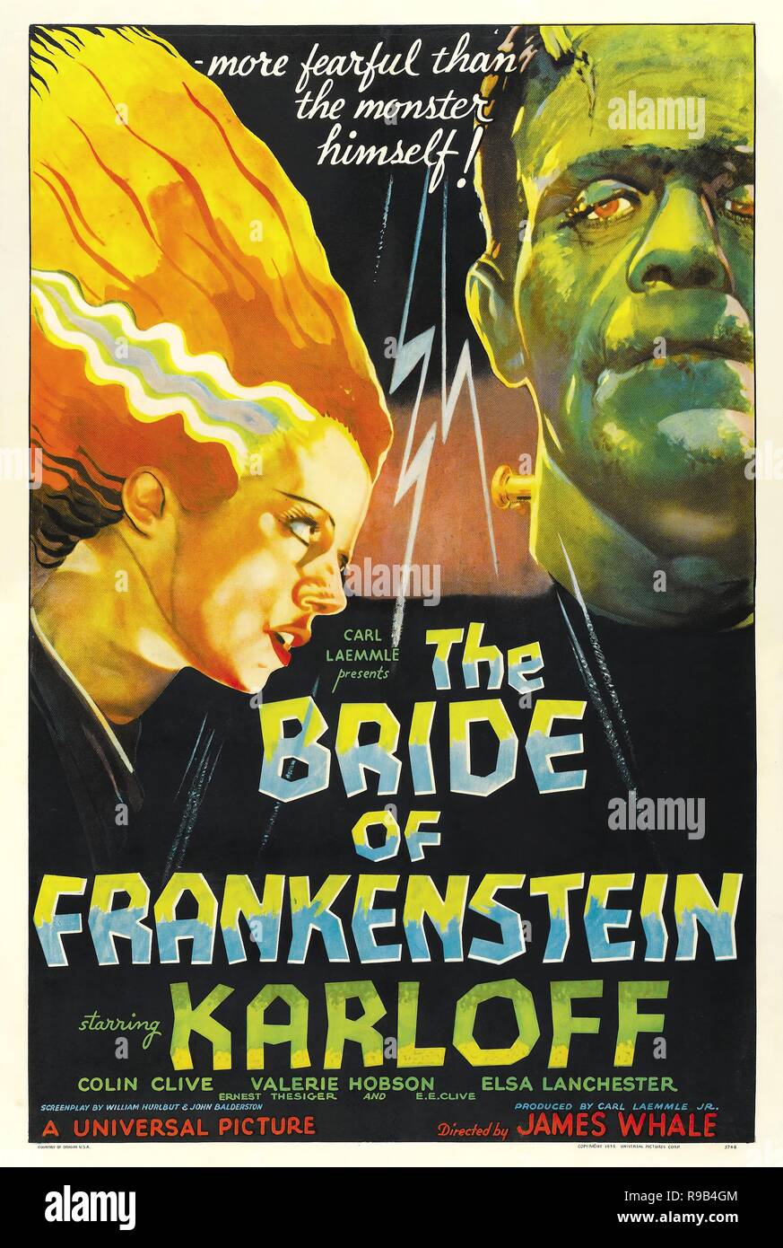 Original film title: THE BRIDE OF FRANKENSTEIN. English title: THE BRIDE OF FRANKENSTEIN. Year: 1935. Director: JAMES WHALE. Credit: UNIVERSAL PICTURES / Album Stock Photo