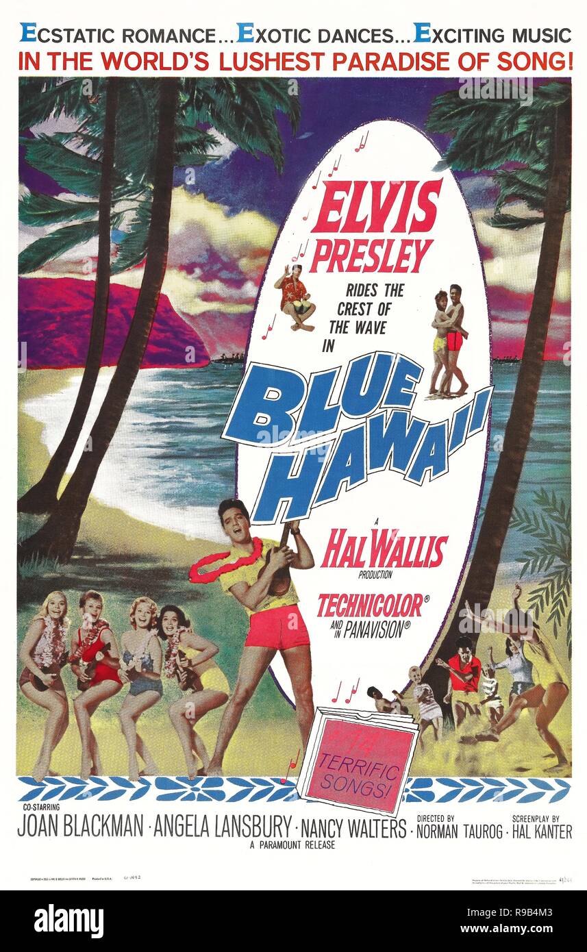 Original film title: BLUE HAWAII. English title: BLUE HAWAII. Year: 1961. Director: NORMAN TAUROG. Credit: PARAMOUNT PICTURES / Album Stock Photo