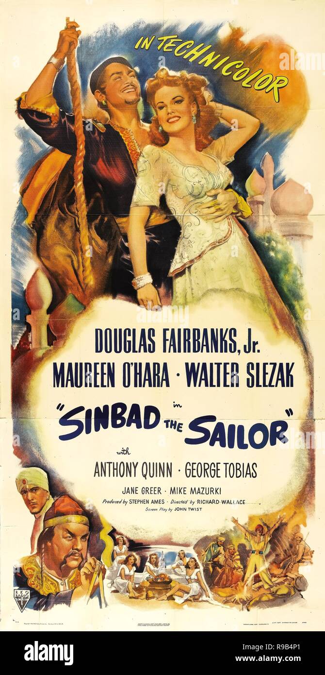 Original film title: SINBAD THE SAILOR. English title: SINBAD THE SAILOR. Year: 1947. Director: RICHARD WALLACE. Credit: RKO / Album Stock Photo