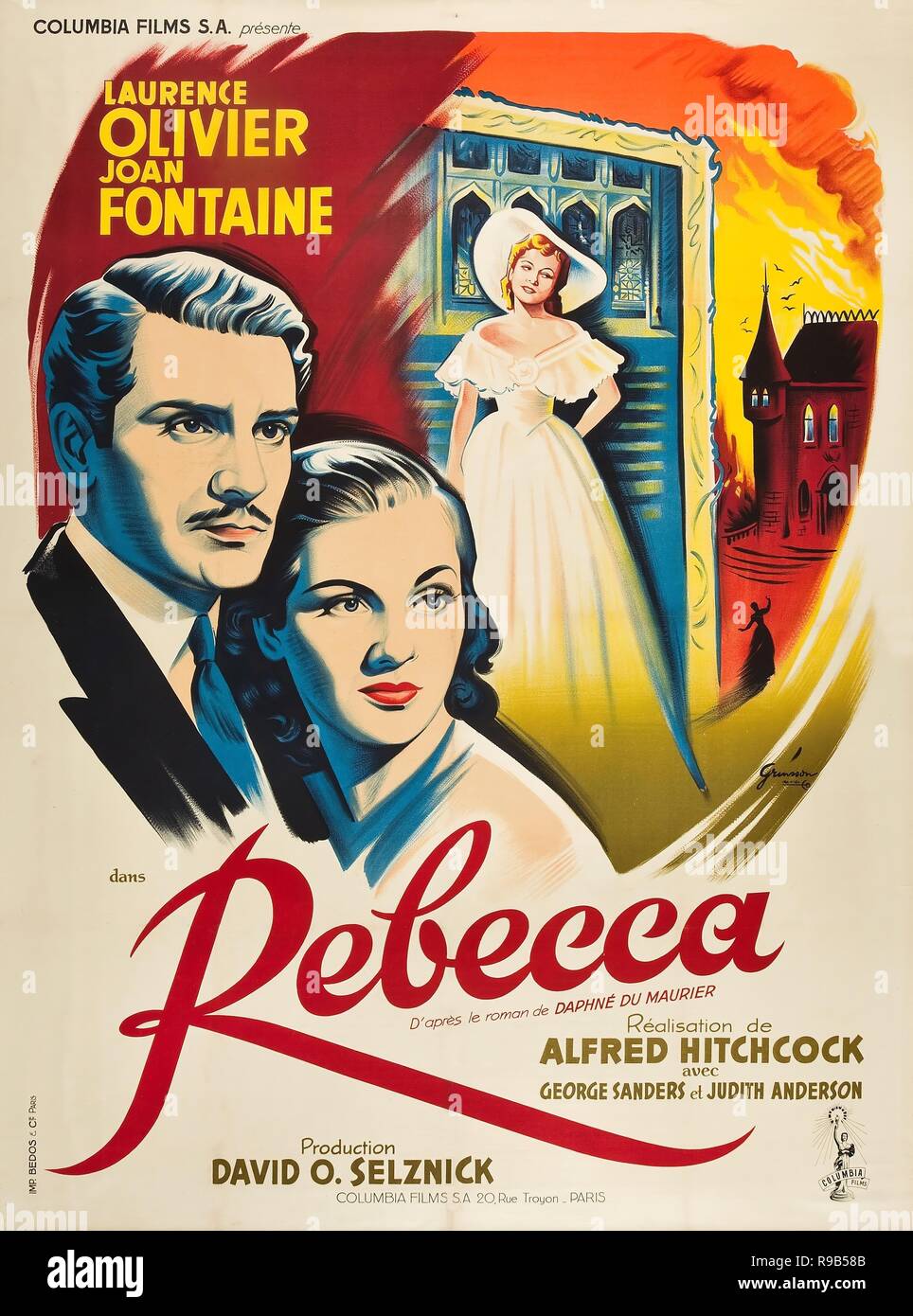 Original film title: REBECCA. English title: REBECCA. Year: 1940. Director: ALFRED HITCHCOCK. Credit: Selznick International Pictures / Album Stock Photo