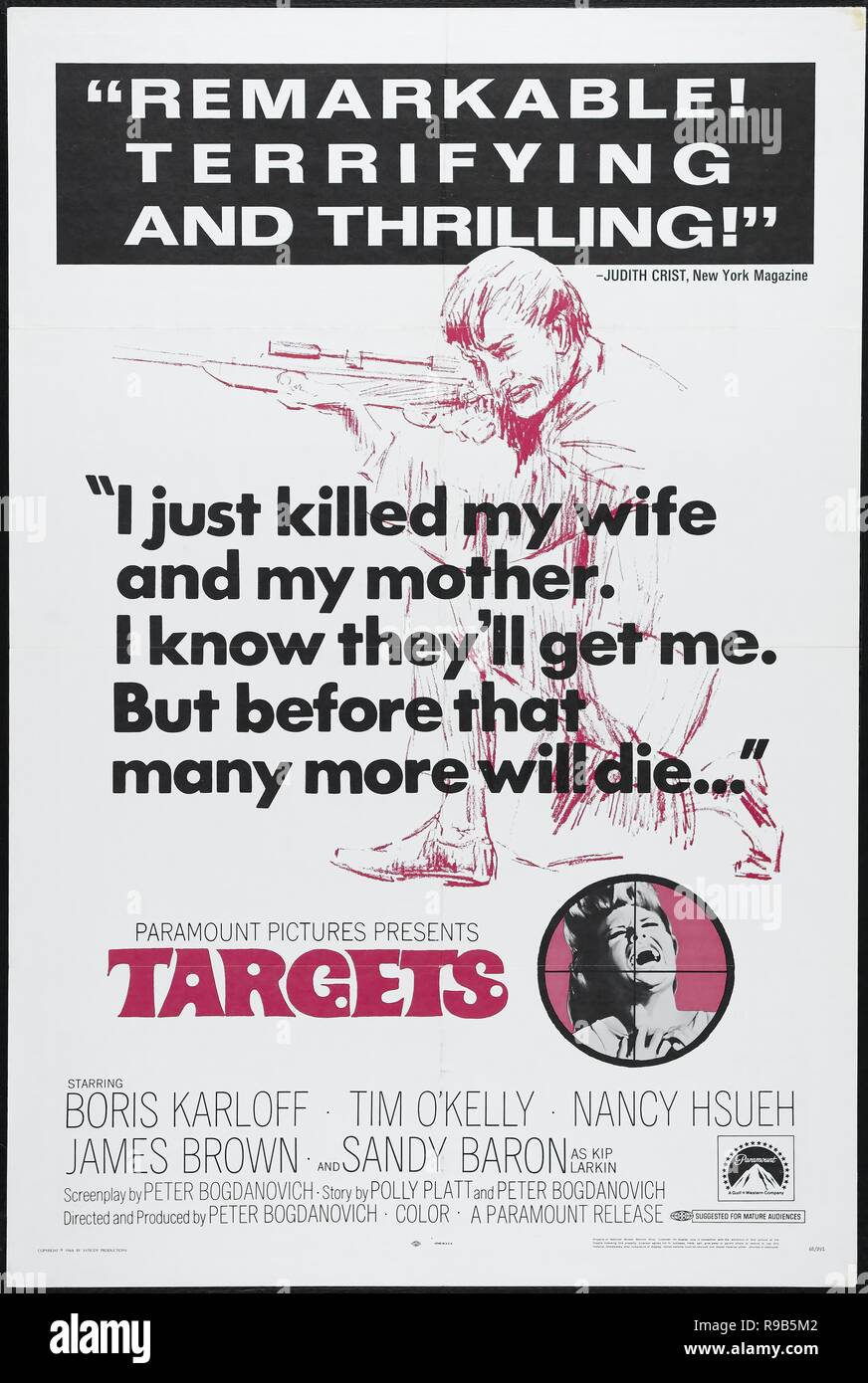 Original film title: TARGETS. English title: TARGETS. Year: 1968. Director: PETER BOGDANOVICH. Credit: PARAMOUNT PICTURES / Album Stock Photo