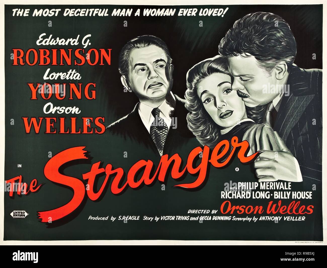 Original film title: THE STRANGER. English title: THE STRANGER. Year: 1946. Director: ORSON WELLES. Credit: RKO / Album Stock Photo