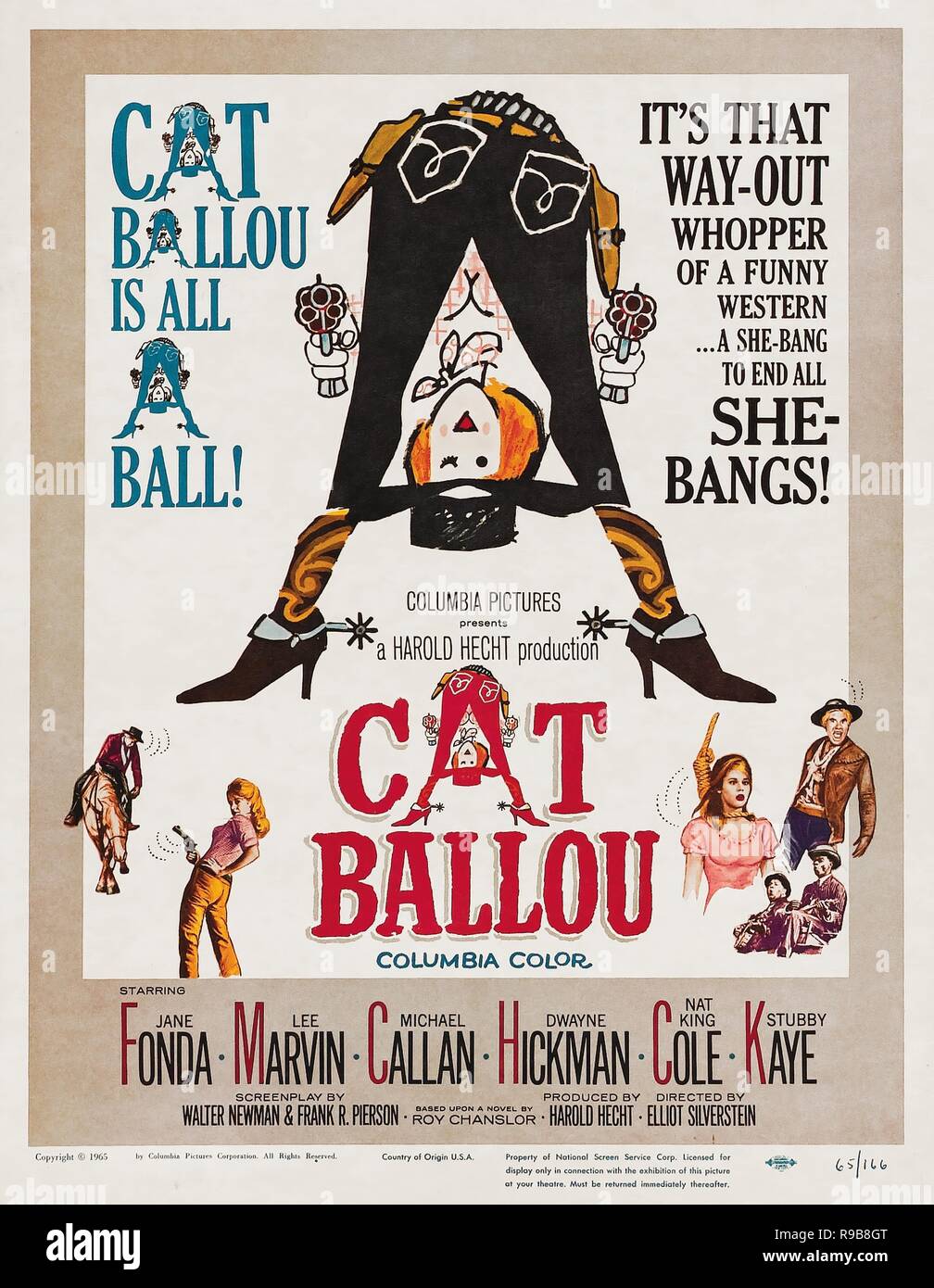 CAT BALLOU 1965 Columbia Pictures film with Jane Fonda Stock Photo