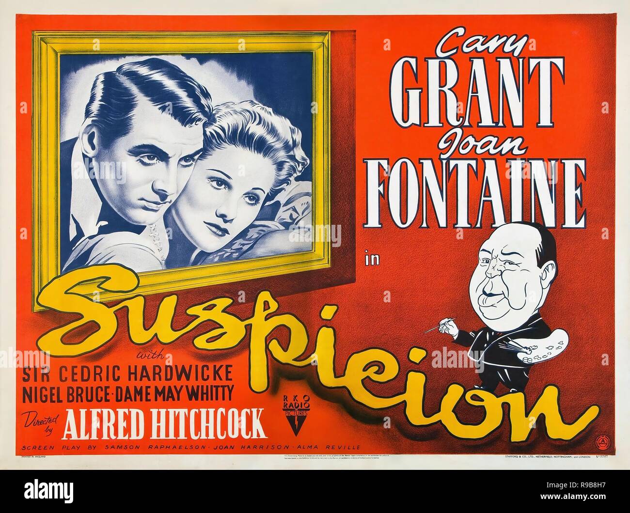 Original film title: SUSPICION. English title: SUSPICION. Year: 1941. Director: ALFRED HITCHCOCK. Credit: RKO / Album Stock Photo
