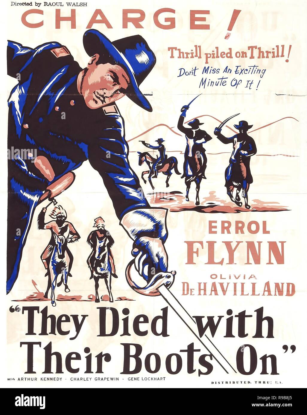 Original film title: THEY DIED WITH THEIR BOOTS ON. English title: THEY DIED  WITH THEIR BOOTS ON. Year: 1941. Director: RAOUL WALSH. Credit: WARNER  BROTHERS / Album Stock Photo - Alamy
