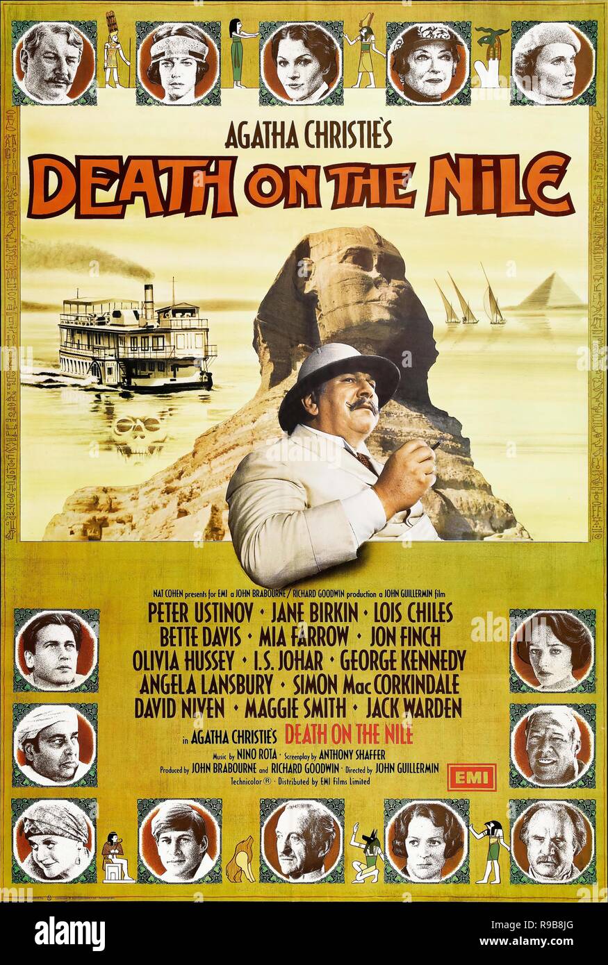 Original film title: DEATH ON THE NILE. English title: DEATH ON THE NILE. Year: 1978. Director: JOHN GUILLERMIN. Credit: EMI / Album Stock Photo