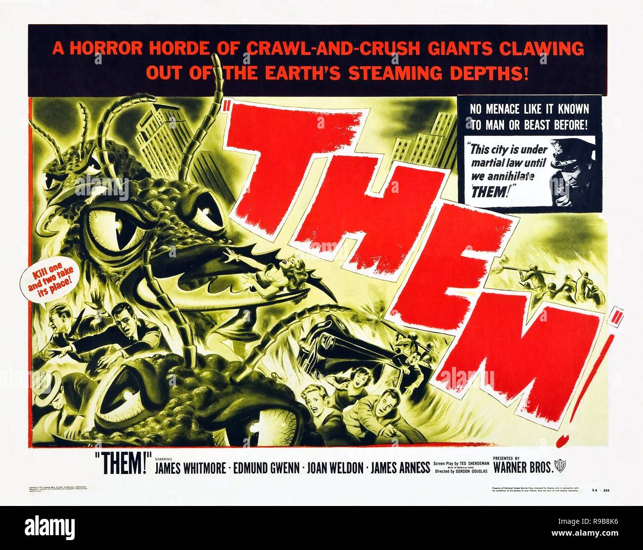 Original film title: THEM!. English title: THEM!. Year: 1954. Director: GORDON DOUGLAS. Credit: WARNER BROTHERS / Album Stock Photo