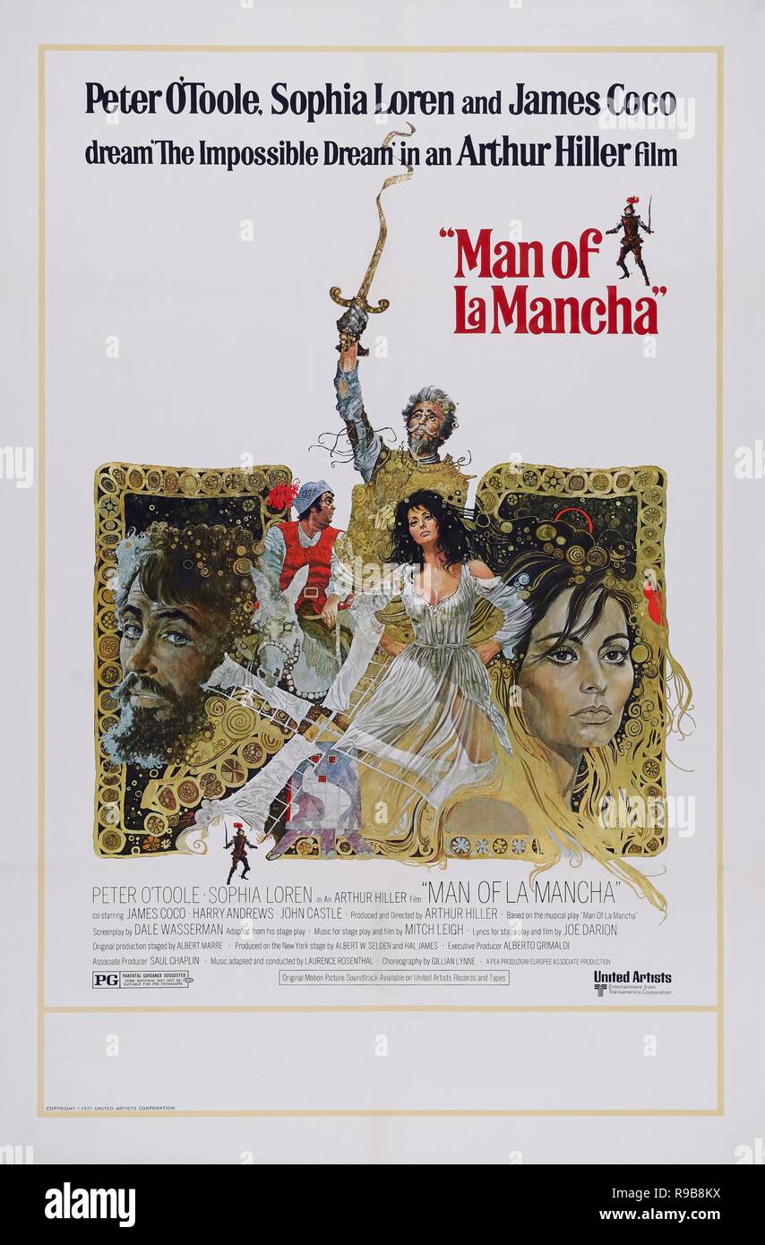 Original film title: MAN OF LA MANCHA. English title: MAN OF LA MANCHA. Year: 1972. Director: ARTHUR HILLER. Credit: UNITED ARTISTS / Album Stock Photo