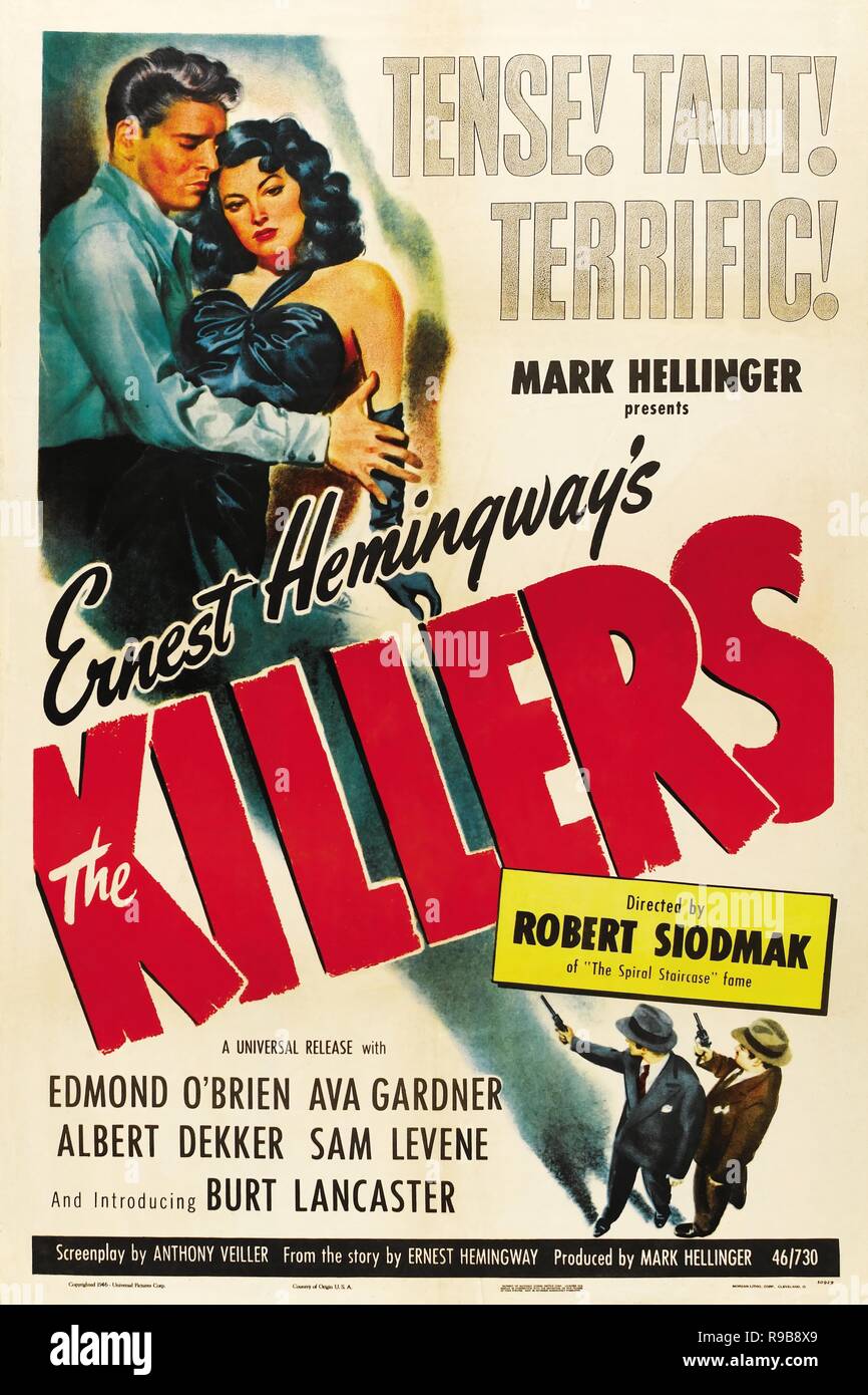 Original film title: THE KILLERS. English title: THE KILLERS. Year: 1946. Director: ROBERT SIODMAK. Credit: UNIVERSAL PICTURES / Album Stock Photo
