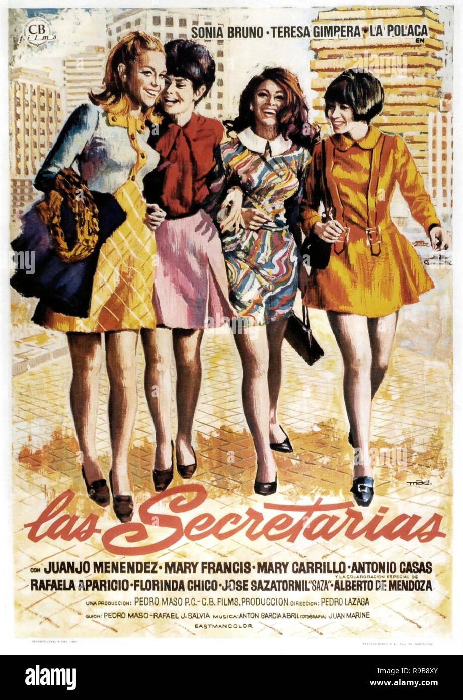 Original film title: LAS SECRETARIAS. English title: LAS SECRETARIAS. Year: 1968. Director: PEDRO LAZAGA. Credit: C.B. FILMS / Album Stock Photo