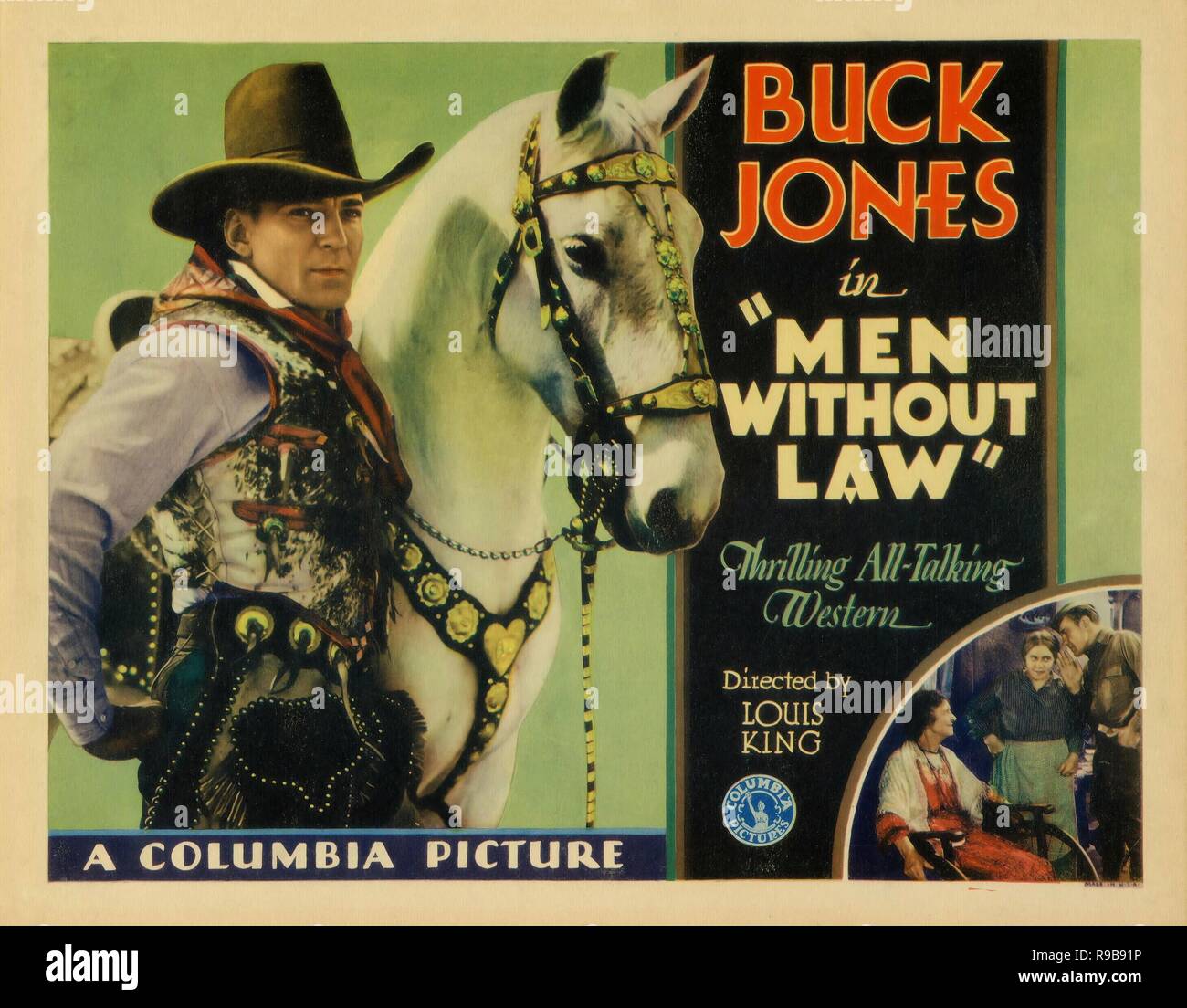 Original film title: MEN WITHOUT LAW. English title: MEN WITHOUT LAW. Year: 1930. Director: LOUIS KING; ARTHUR ROSSON. Credit: COLUMBIA PICTURES / Album Stock Photo
