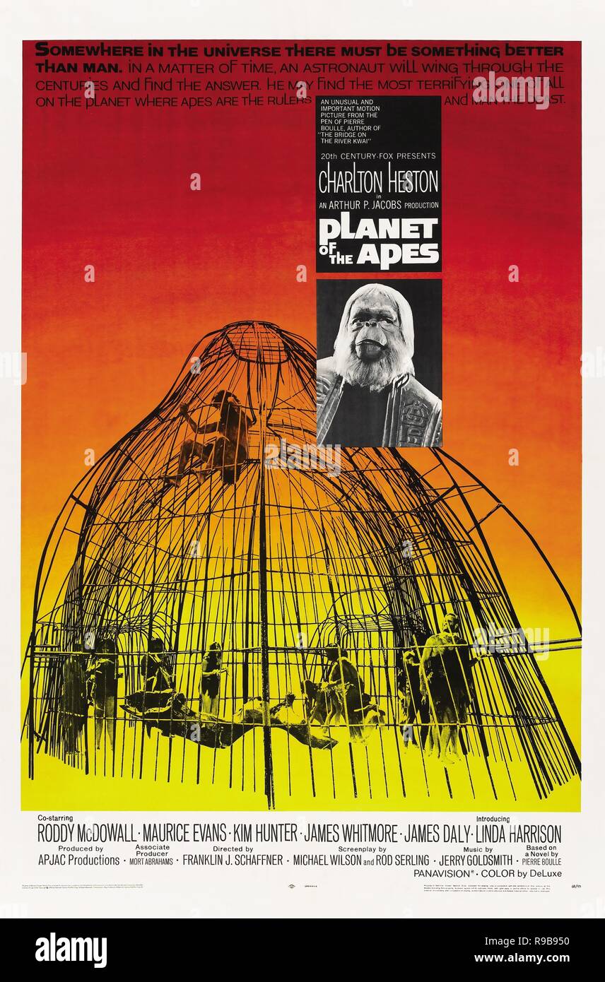 Original film title: PLANET OF THE APES. English title: PLANET OF THE APES. Year: 1968. Director: FRANKLIN J. SCHAFFNER. Credit: 20TH CENTURY FOX / Album Stock Photo