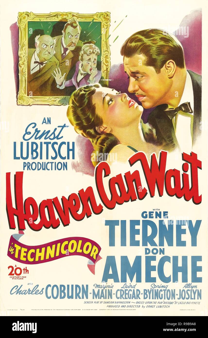Original film title: HEAVEN CAN WAIT. English title: HEAVEN CAN WAIT