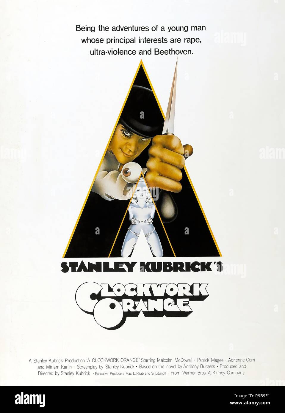 1972 A CLOCKWORK ORANGE Malcolm McDowell Glossy 8x10 Photo Poster Print