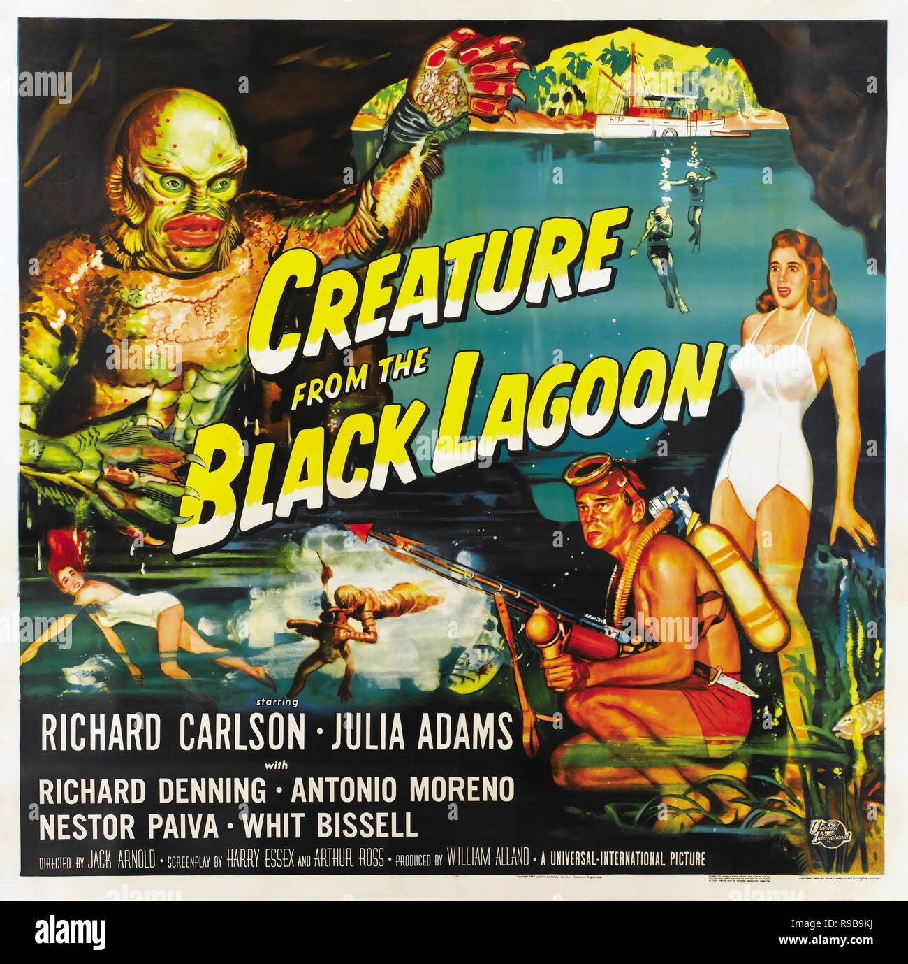 Creature Black Lagoon Poster Stock Photos Creature Black Lagoon Creature Black Lagoon Poster Stock Photos Creature Black Lagoon