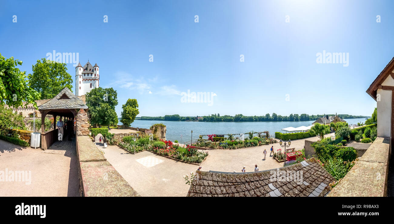 Castle and the city of Eltville am Rhein, Germany Stock Photo