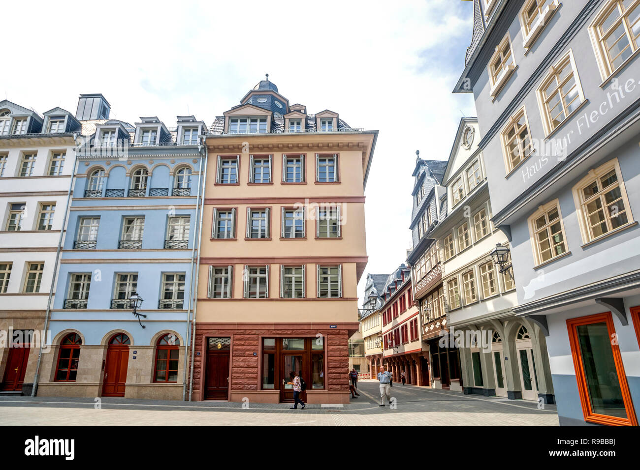 New historical City of Frankfurt am Main, Germany Stock Photo