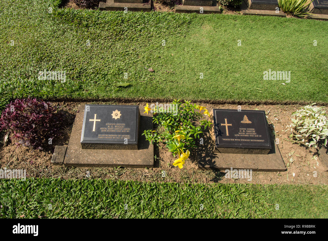 Thailand Soldiers graves who died building the Death Valley Railway in