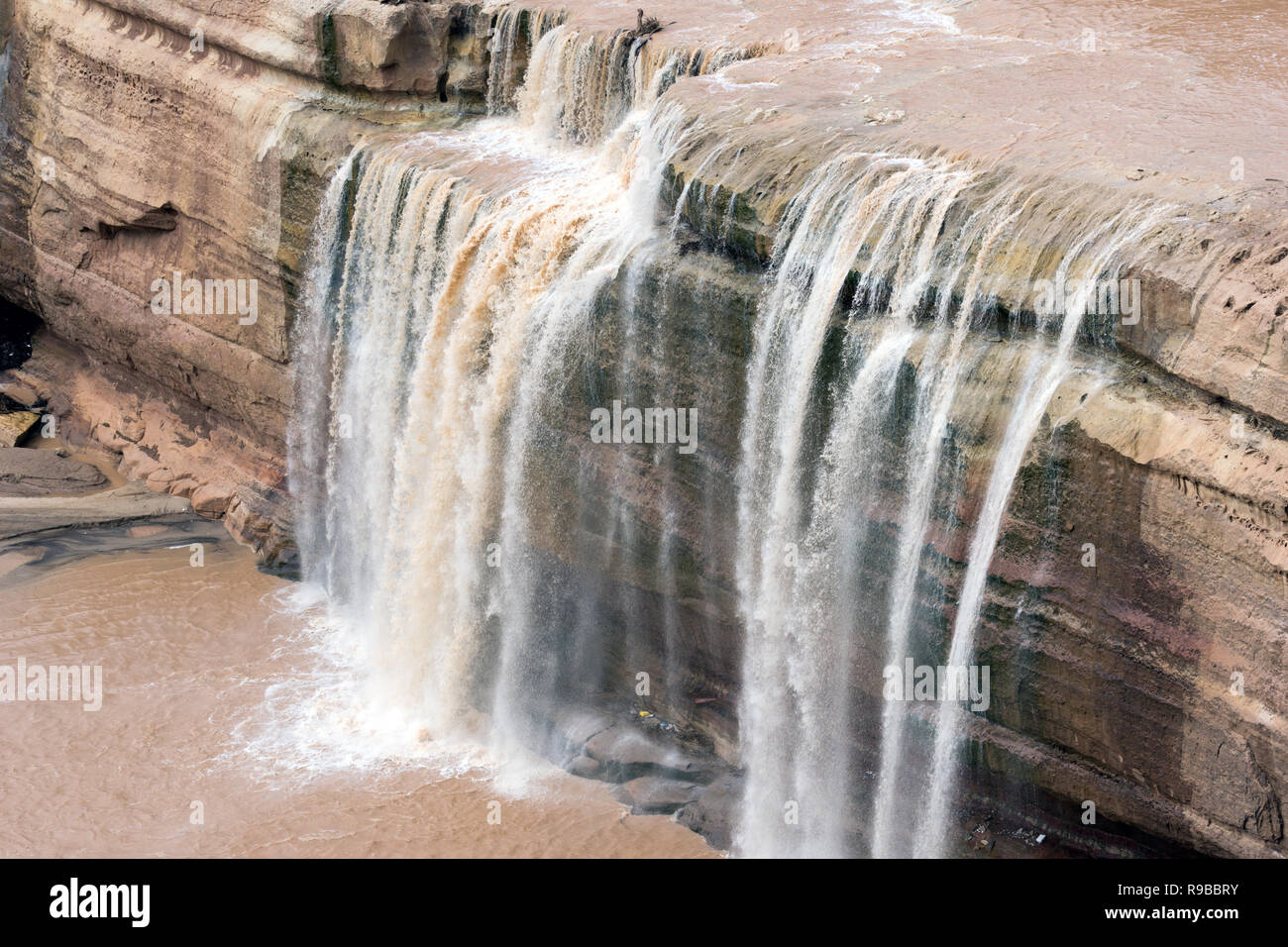 Grand Falls (Chocolate Falls), in the Painted Desert on the Navajo