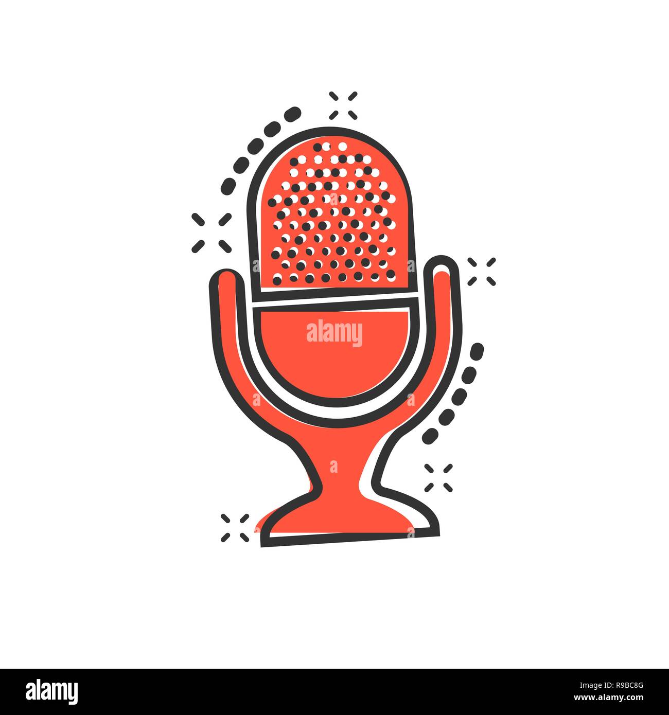 Microphone icon in comic style. Mic broadcast vector cartoon illustration pictogram. Microphone mike speech business concept splash effect Stock Vector Image & Art - Alamy Microphone icon in comic style. Mic broadcast vector cartoon illustration pictogram. Microphone mike speech business concept splash effect Stock Vector Image & Art - Alamy