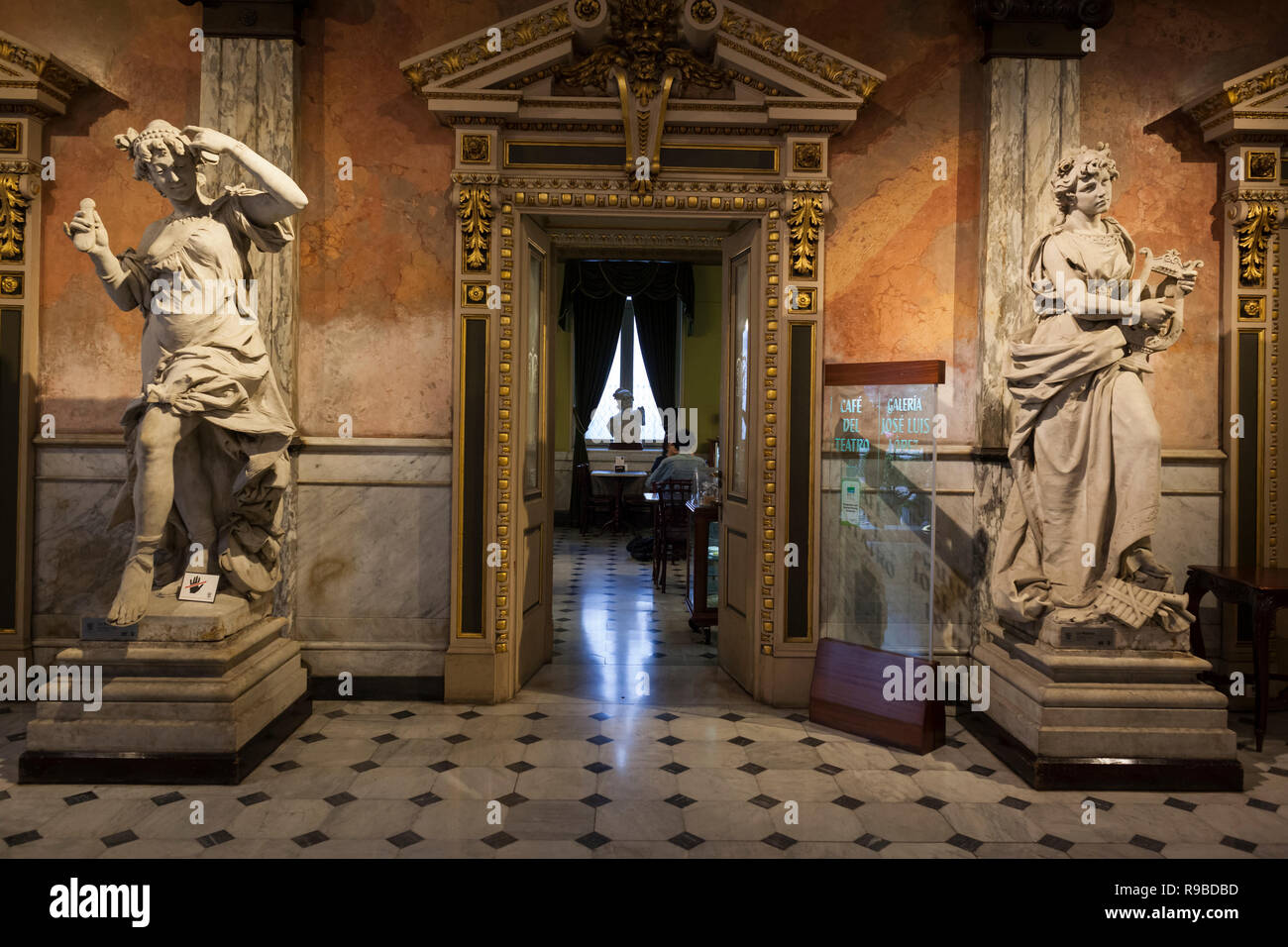 Marble lobby of Teatro Nacional. San Jose. Costa Rica Stock Photo Alamy