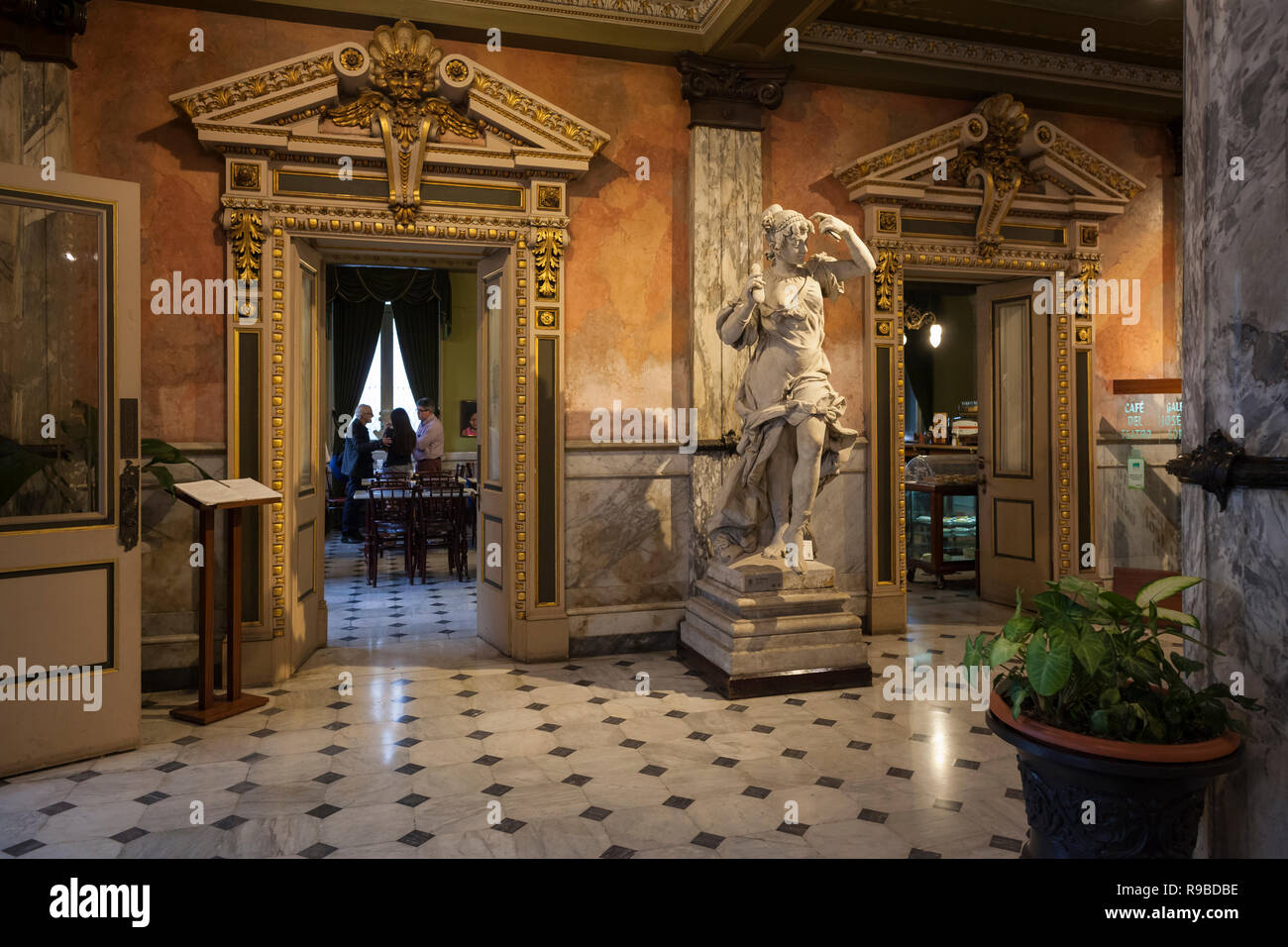 Marble lobby of Teatro Nacional. San Jose. Costa Rica Stock Photo Alamy