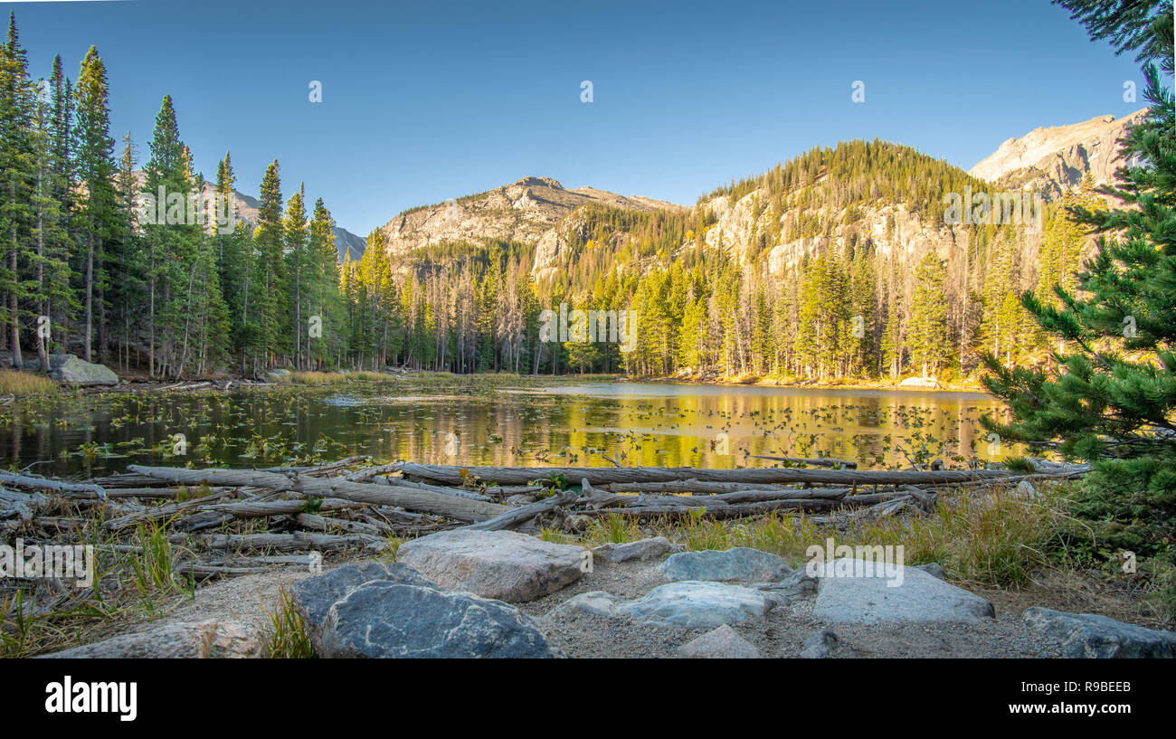 Visiting Rocky Mountain National Park, Colorado in Late September, 2018 Stock Photo