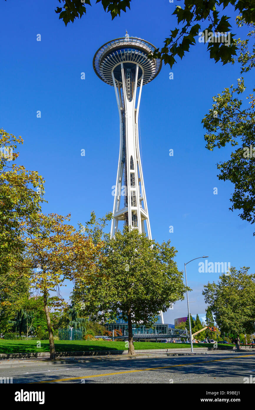 The Needle - Seattle's most visited tourist attraction Stock Photo