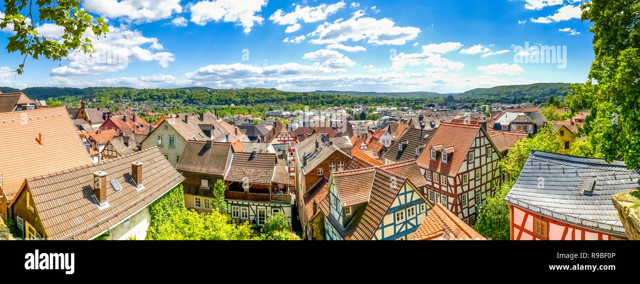 View over Marburg an der Lahn, Germany Stock Photo
