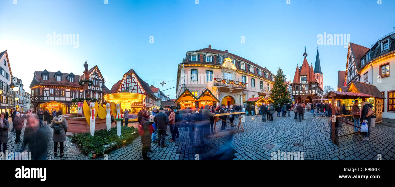 Christmas Market, Michelstadt, Germany Stock Photo Alamy