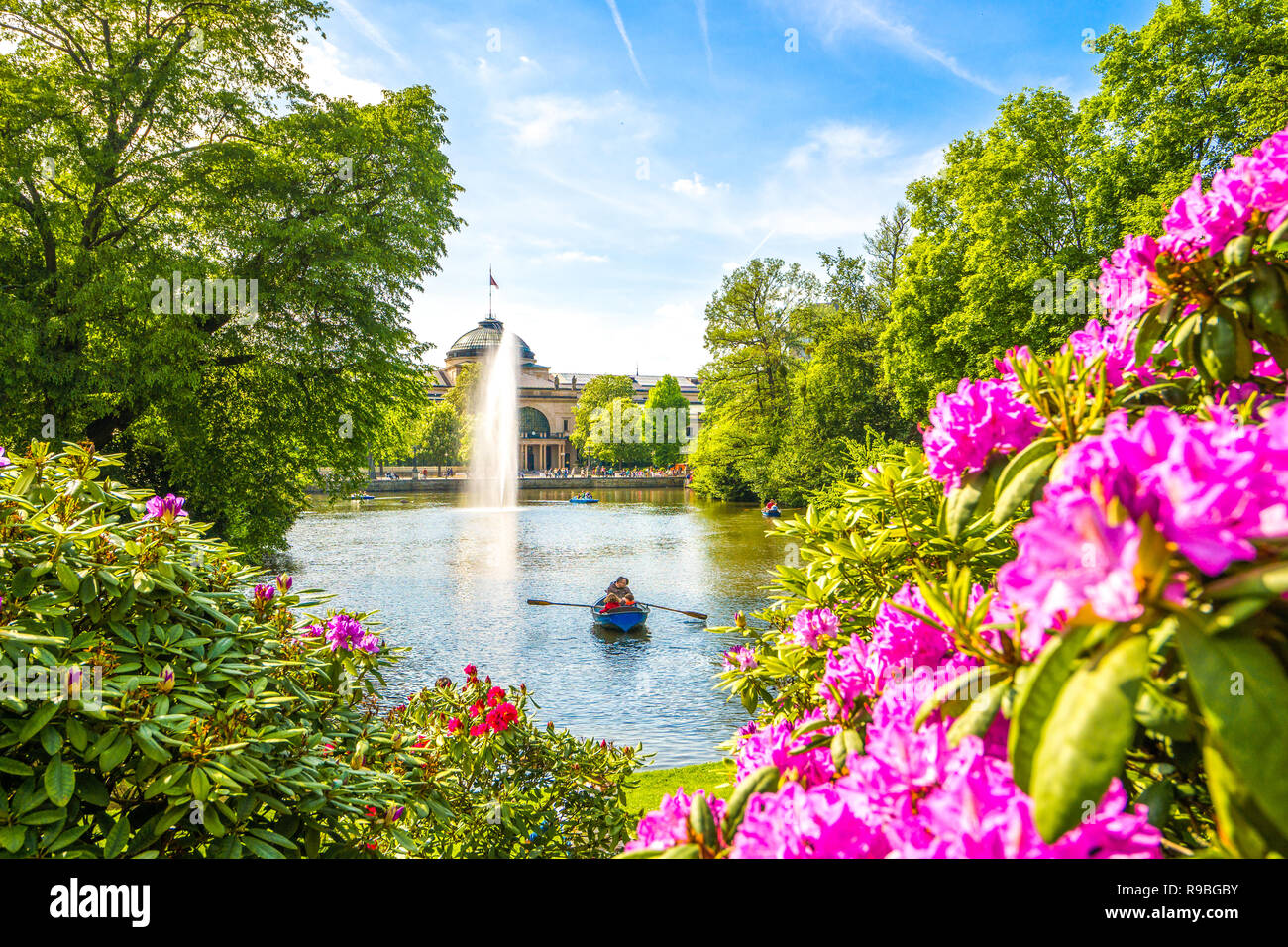 Wiesbaden, Garden park, Germany Stock Photo