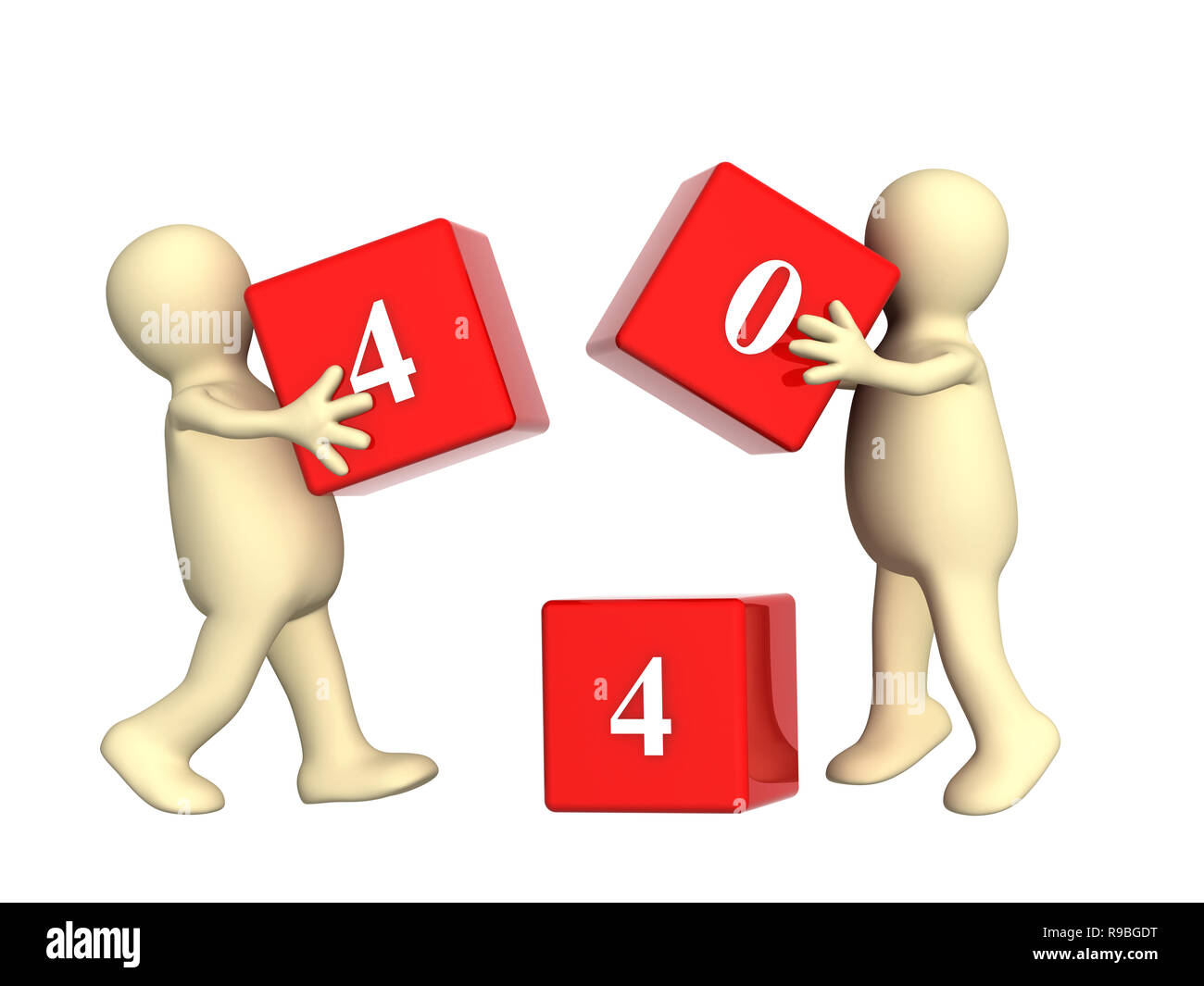 Conceptual image - error 404 Stock Photo