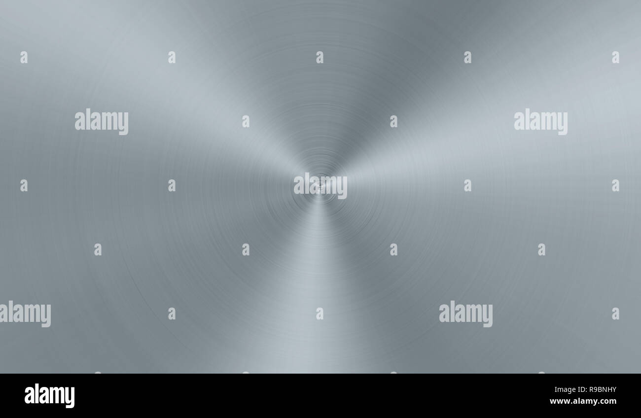 Brushed Metal Texture Circular Pattern Stock Photos & Brushed Metal