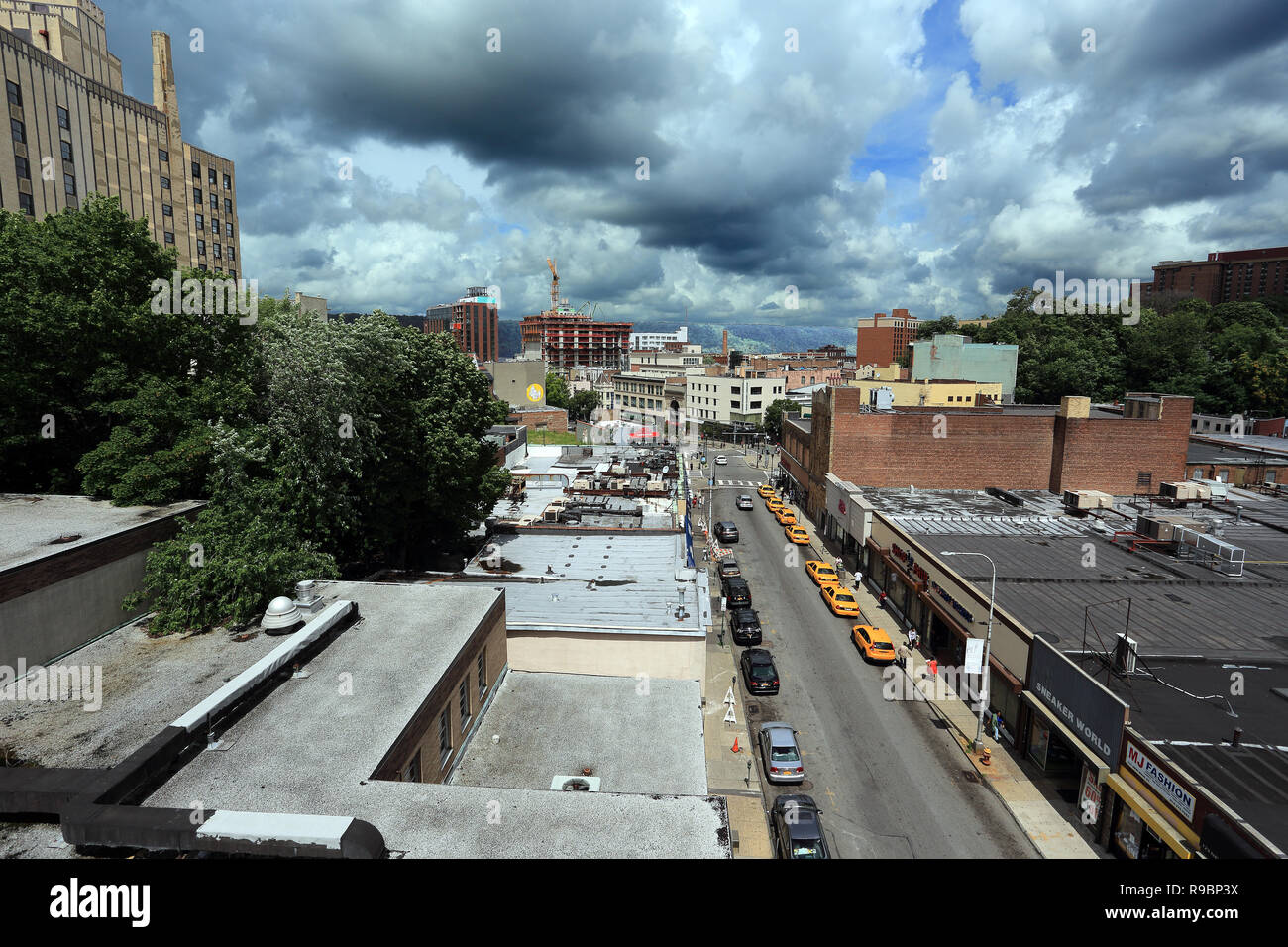 Downtown Yonkers New York Stock Photo