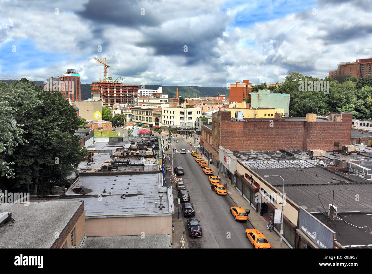 Downtown Yonkers New York Stock Photo