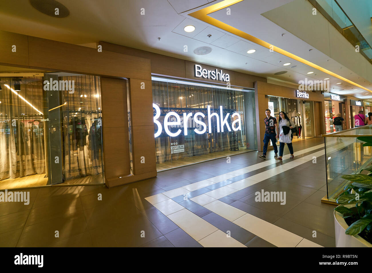 SAINT PETERSBURG, RUSSIA - CIRCA AUGUST, 2017: Bershka store at Galeria  shopping center. Bershka is a retailer and part of the Spanish Inditex  group Stock Photo - Alamy