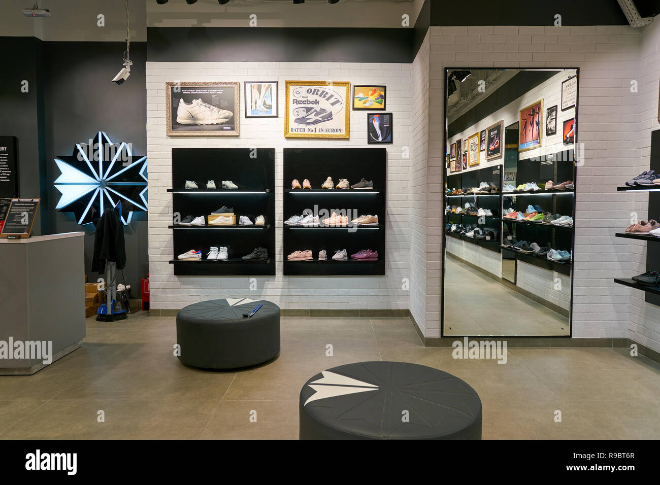 SAINT PETERSBURG, RUSSIA - CIRCA AUGUST, 2017: inside Reebok Classic store  at Galeria shopping center. Reebok Classic is a lifestyle shoe brand that c  Stock Photo - Alamy