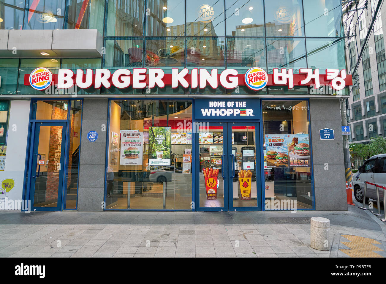SEOUL, SOUTH KOREA CIRCA MAY, 2017 Burger King in Seoul. Burger King