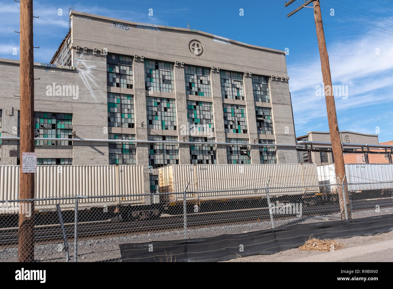 Albuquerque rail yards Stock Photo Alamy