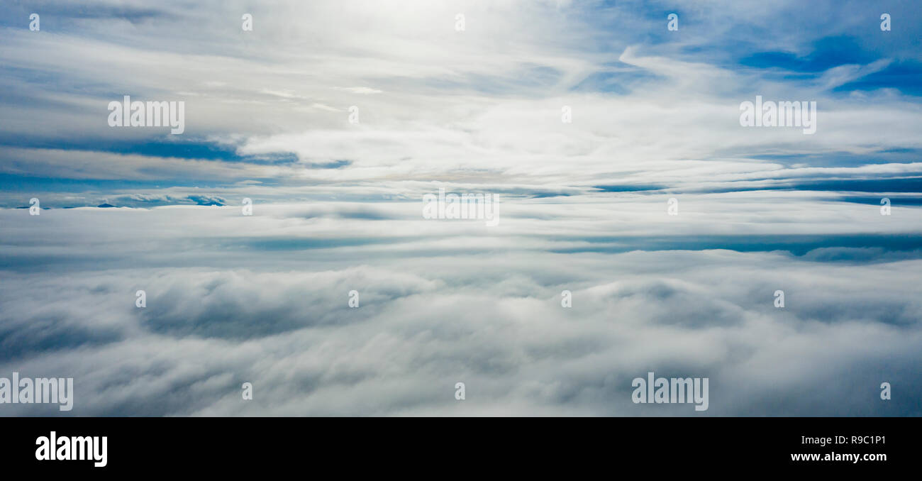 Aerial view of some beautiful clouds and a blue sky Stock Photo - Alamy