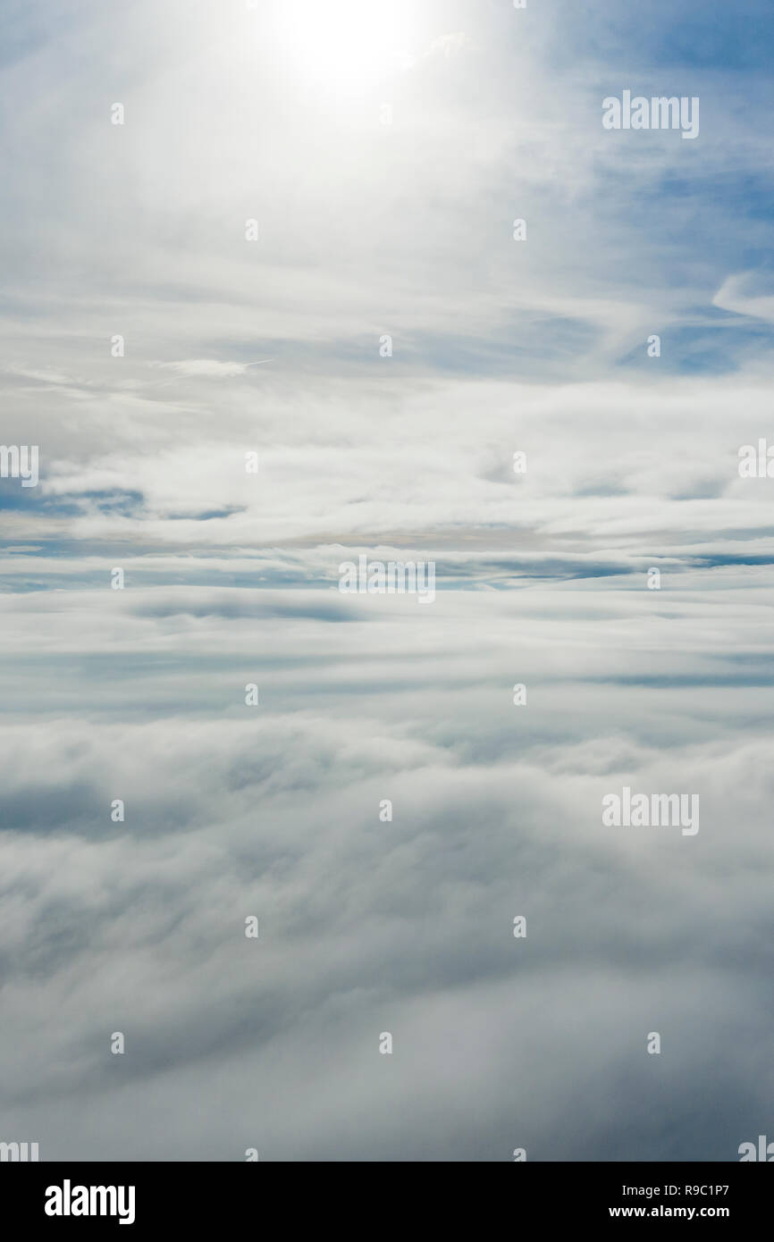 Aerial view of some beautiful clouds and a blue sky Stock Photo - Alamy