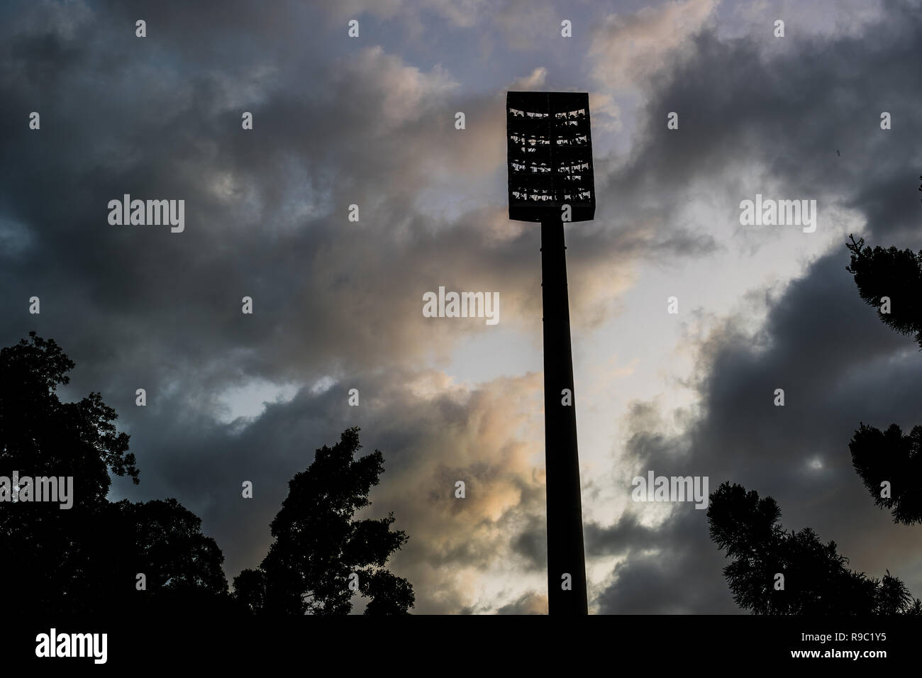 light tower at the sydney cricket ground Stock Photo Alamy