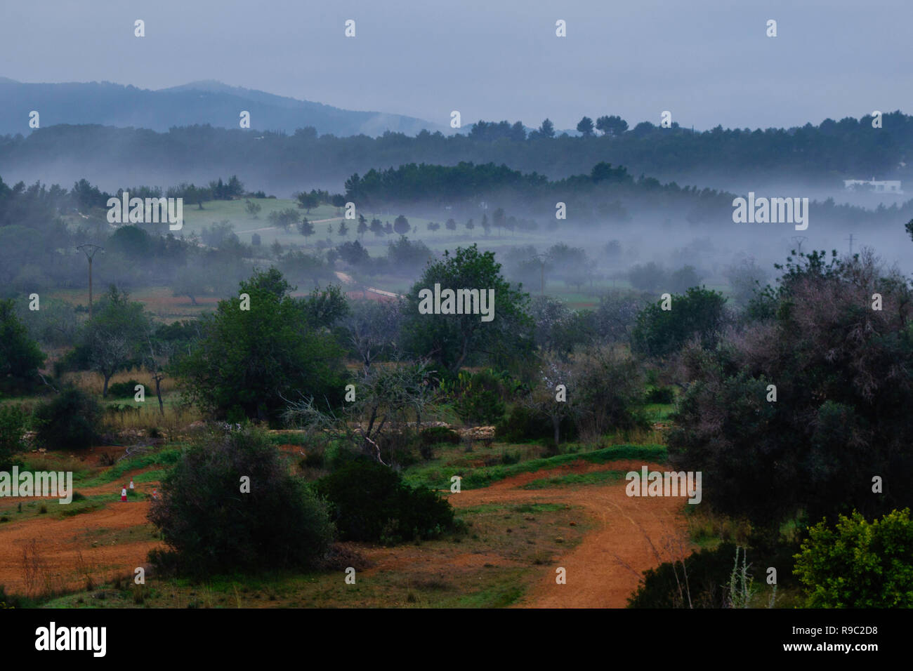 Countryside around San Lorenzo, Ibiza Stock Photo