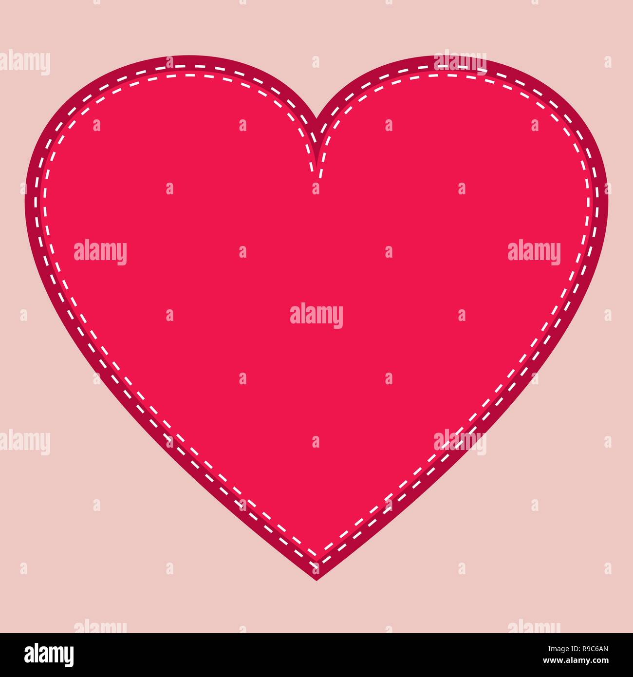Heart frame icon vector. Love symbol. Valentine s Day emblem, flat ...