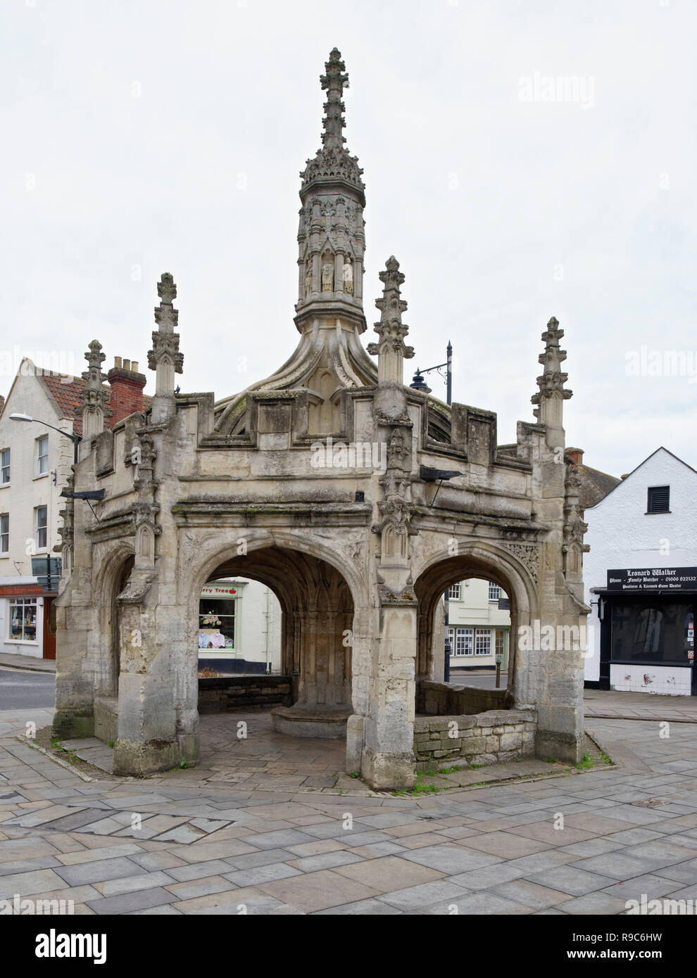 15th Century Market Cross, Malmesbury, Wiltshire  known as the Birdcage Stock Photo