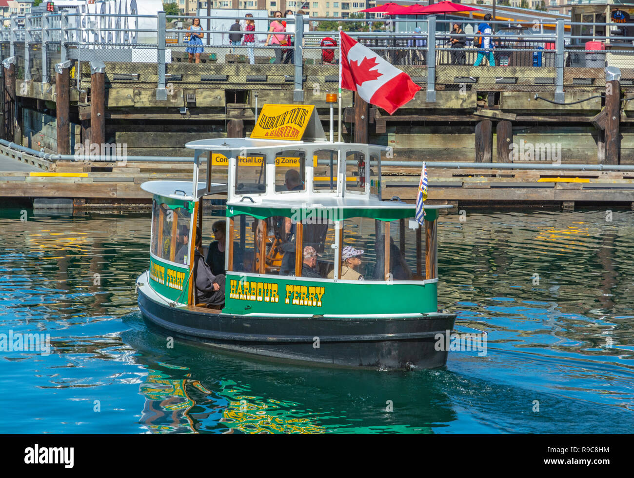 Canada, British Columbia, Victoria, harbour, water taxi, harbour ferry Stock Photo