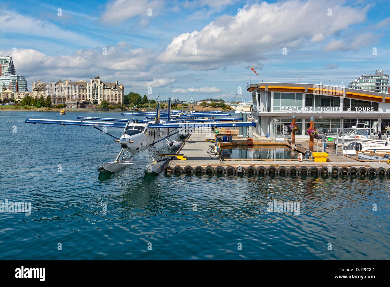 Canada, British Columbia, Victoria Harbour Airport, seaplane terminal Stock Photo