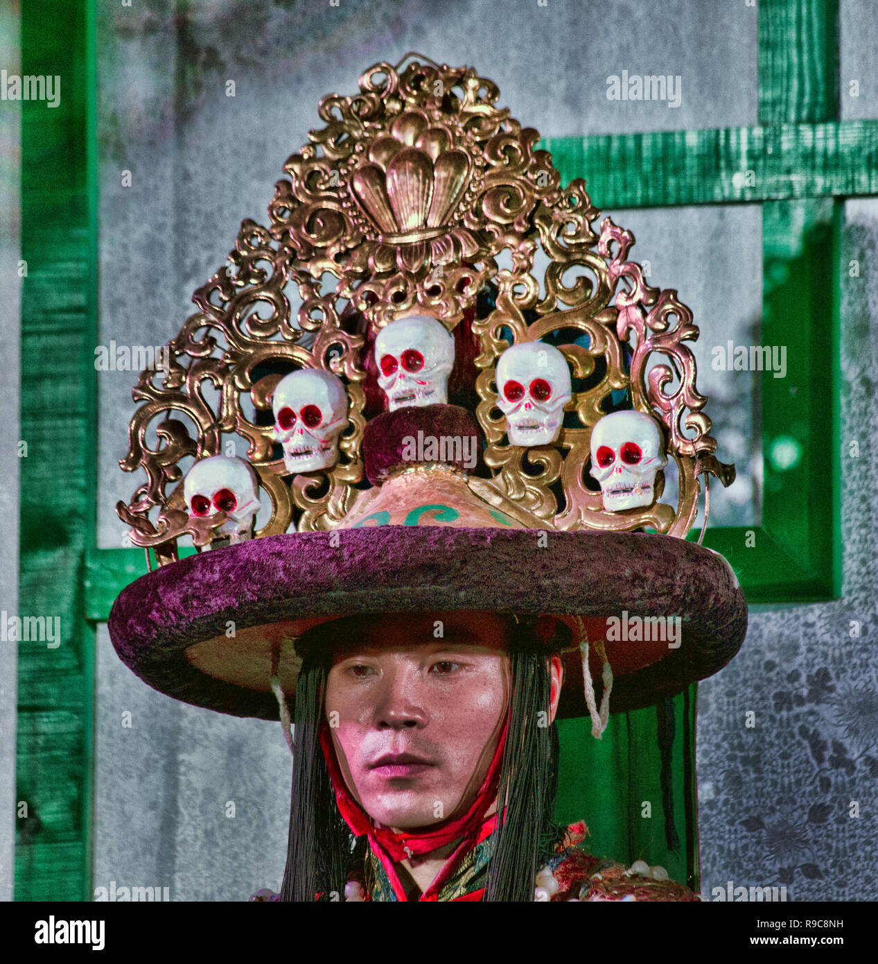 Mongolian Traditional Tsam Mask Dance in Mongolia Stock Photo - Alamy