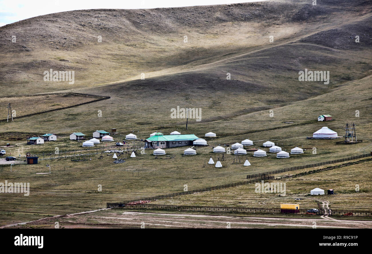Yurts in Mongolia Stock Photo - Alamy