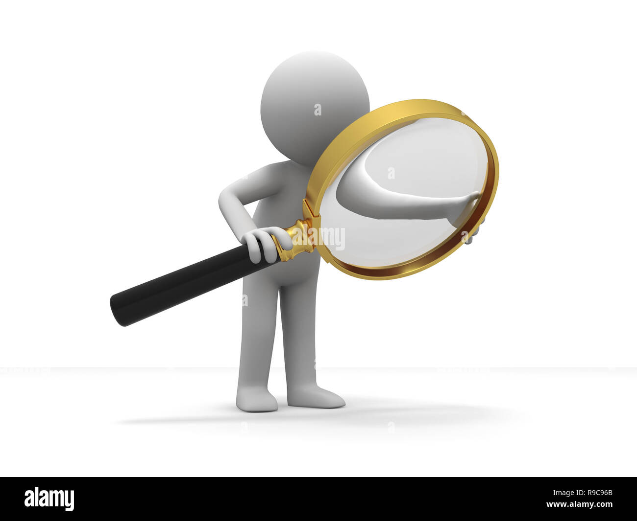 3d Man Analysing Stock Photo, Picture and Royalty Free Image. Image  24488318.